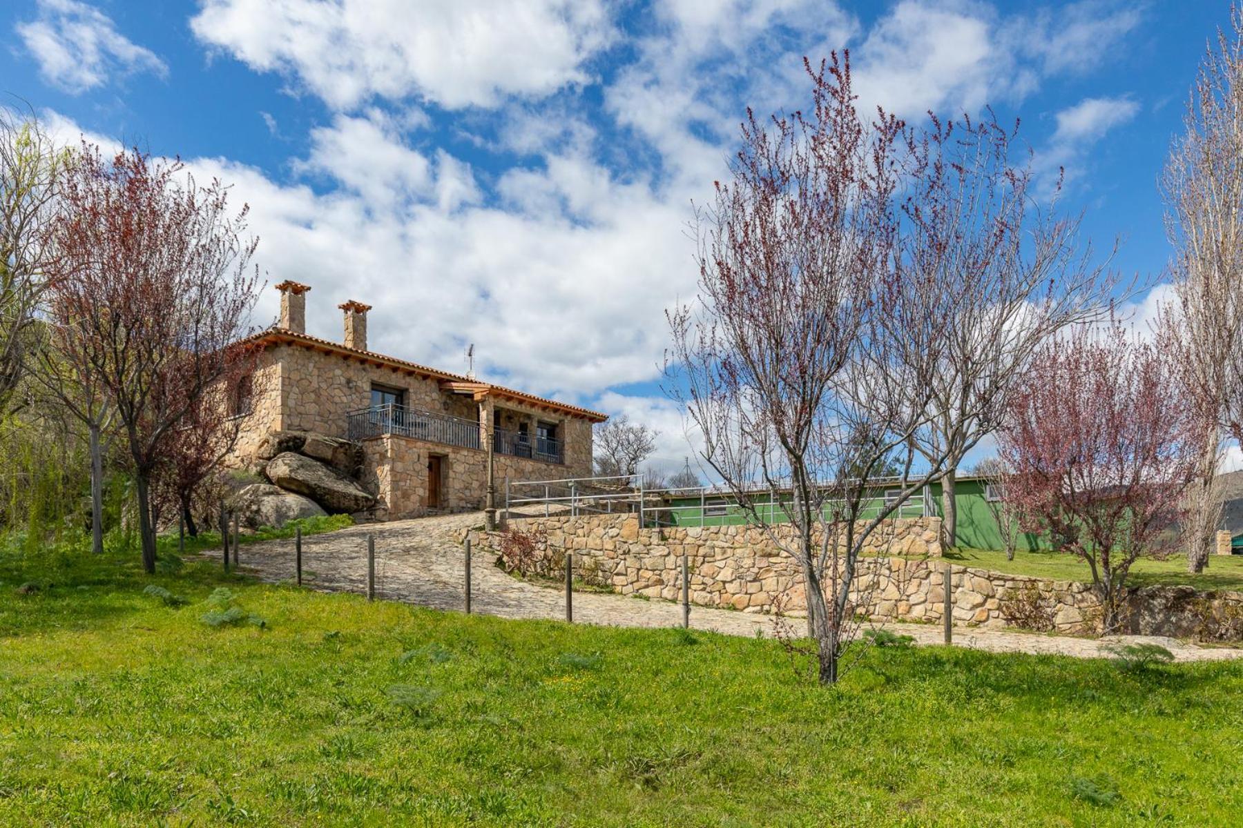 Mansion Con Jacuzzi A 40 Grados, Gran Piscina Y Padel Vila El Tiemblo Exterior foto